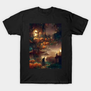 HALLOWEEN NIGHT IN A SMALL FRENCH VILLAGE T-Shirt